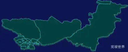 threejs七台河市新兴区geoJson地图3d地图