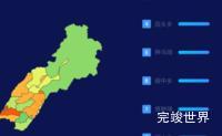 echarts绥化市绥棱县geoJson地图地图排行榜效果效果实例