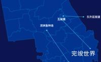 echarts绥化市肇东市geoJson地图自定义引导线实例代码