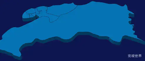 echarts伊春市伊美区geoJson地图3d地图实例旋转动画