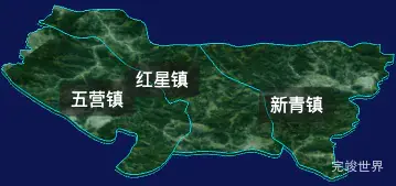 threejs伊春市丰林县geoJson地图3d地图自定义贴图加CSS2D标签