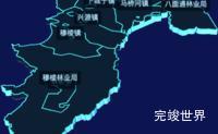 echarts牡丹江市穆棱市geoJson地图3d地图自定义图标效果