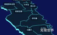 echarts大兴安岭地区呼玛县geoJson地图3d地图自定义图标效果