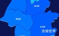 echarts临汾市曲沃县geoJson地图 visualMap控制地图颜色实例