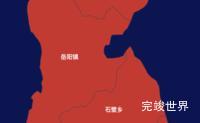 echarts临汾市古县geoJson地图定义颜色效果实例