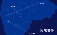 echarts临汾市吉县geoJson地图自定义引导线演示实例