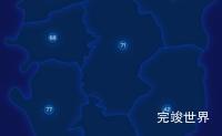 echarts临汾市永和县geoJson地图圆形波纹状气泡图实例