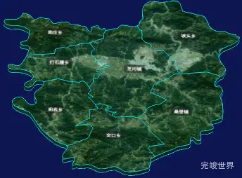 threejs临汾市永和县geoJson地图3d地图自定义贴图加CSS3D标签