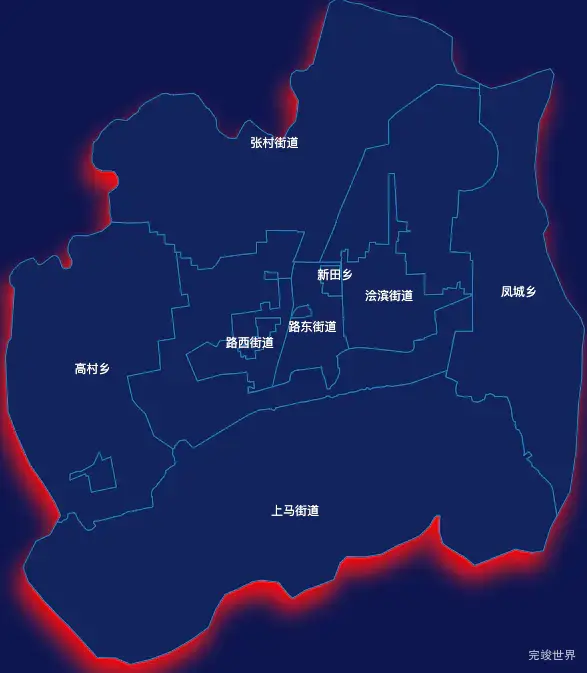 echarts临汾市侯马市geoJson地图阴影