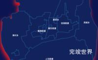 echarts临汾市侯马市geoJson地图阴影效果