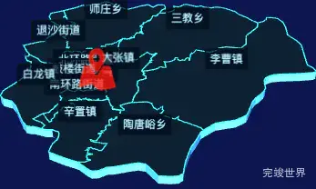 echarts临汾市霍州市geoJson地图3d地图自定义图标