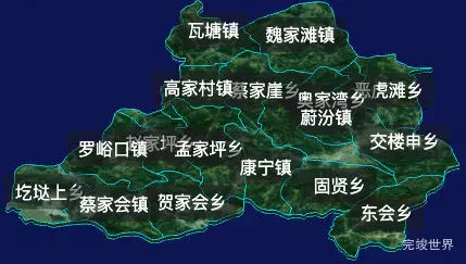 threejs吕梁市兴县geoJson地图3d地图自定义贴图加CSS2D标签