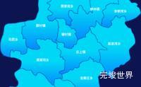 echarts吕梁市柳林县geoJson地图局部颜色渐变效果实例