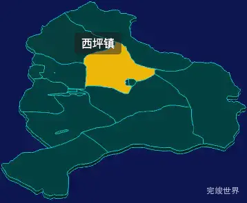 threejs大同市云州区geoJson地图3d地图鼠标移入显示标签并高亮