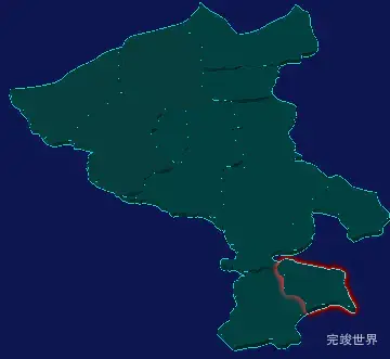 threejs大同市阳高县geoJson地图3d地图红色描边闪烁警报