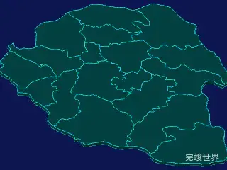 threejs大同市浑源县geoJson地图3d地图