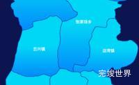 echarts大同市左云县geoJson地图局部颜色渐变实例代码