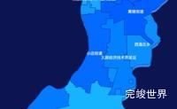 echarts太原市小店区geoJson地图 visualMap控制地图颜色演示实例