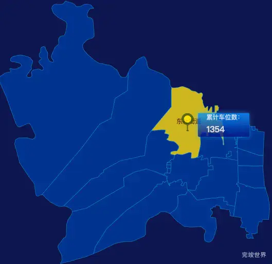 echarts太原市万柏林区geoJson地图点击地图插小旗