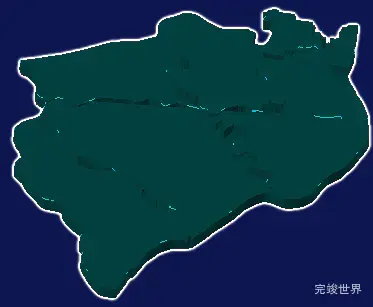 threejs太原市晋源区geoJson地图3d地图添加描边效果