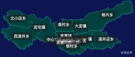 threejs太原市阳曲县geoJson地图3d地图css2d标签