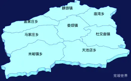 echarts太原市娄烦县geoJson地图3d地图