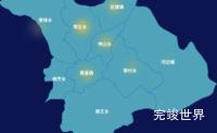 echarts忻州市定襄县geoJson地图热力图演示实例