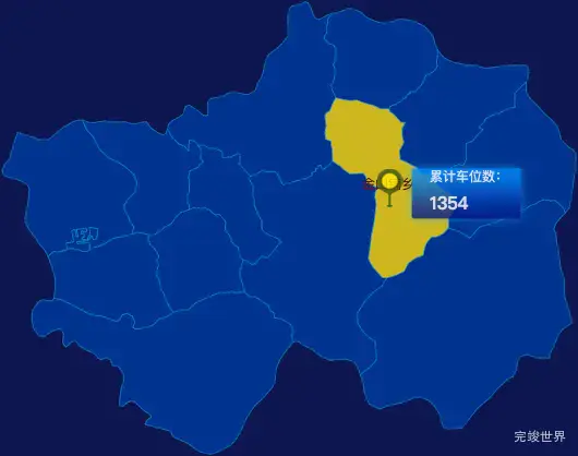 echarts忻州市繁峙县geoJson地图点击地图插小旗