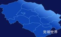 echarts晋中市左权县geoJson地图全局颜色渐变演示实例