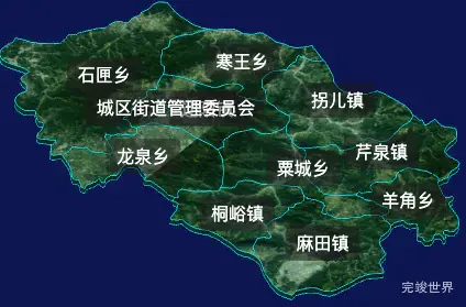 threejs晋中市左权县geoJson地图3d地图