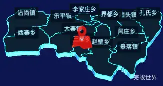 echarts晋中市昔阳县geoJson地图3d地图自定义图标