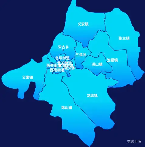 echarts晋中市介休市geoJson地图局部颜色渐变