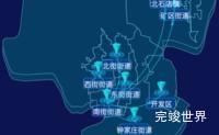 echarts晋城市城区geoJson地图label自定义样式实例代码