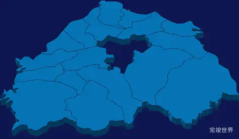 echarts晋城市泽州县geoJson地图3d地图实例旋转动画