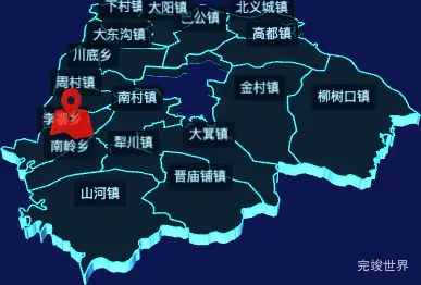 echarts晋城市泽州县geoJson地图3d地图自定义图标