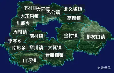 threejs晋城市泽州县geoJson地图3d地图