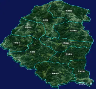 threejs朔州市右玉县geoJson地图3d地图自定义贴图加CSS3D标签