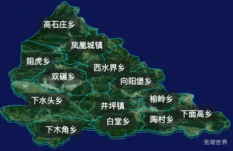 threejs朔州市平鲁区geoJson地图3d地图自定义贴图加CSS2D标签