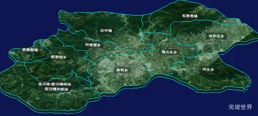 threejs朔州市怀仁市geoJson地图3d地图CSS3D标签