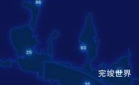 echarts阳泉市矿区geoJson地图圆形波纹状气泡图实例