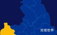 echarts阳泉市平定县geoJson地图指定区域高亮演示实例