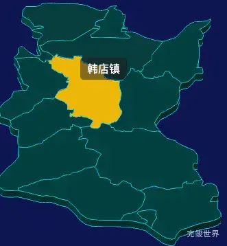 threejs长治市上党区geoJson地图3d地图鼠标移入显示标签并高亮