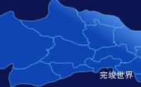 echarts长治市屯留区geoJson地图全局颜色渐变效果