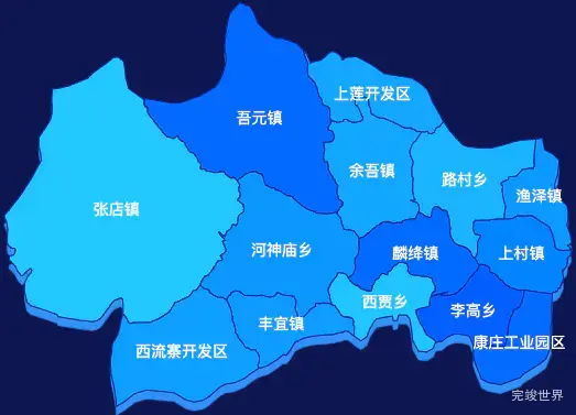 echarts长治市屯留区geoJson地图 visualMap控制地图颜色