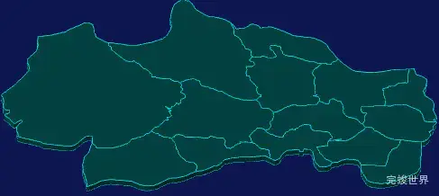 threejs长治市屯留区geoJson地图3d地图