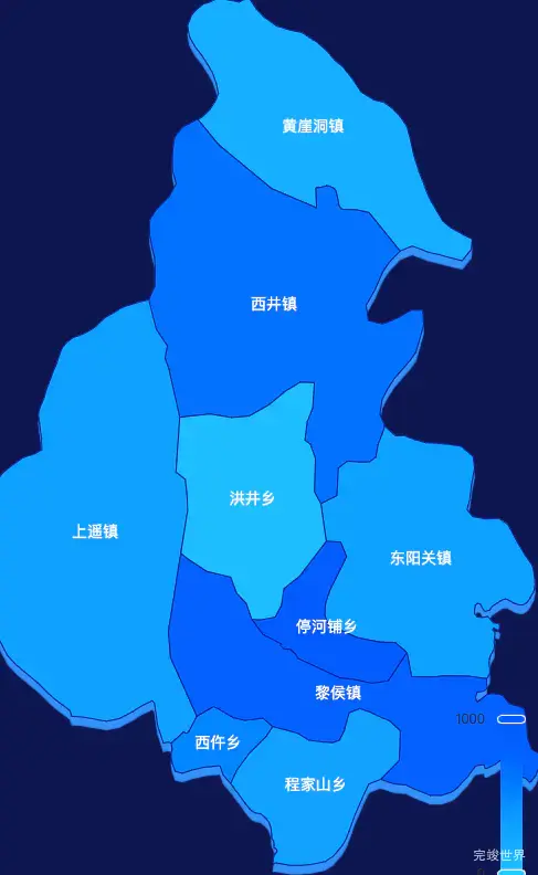 echarts长治市黎城县geoJson地图 visualMap控制地图颜色