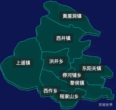 threejs长治市黎城县geoJson地图3d地图css2d标签