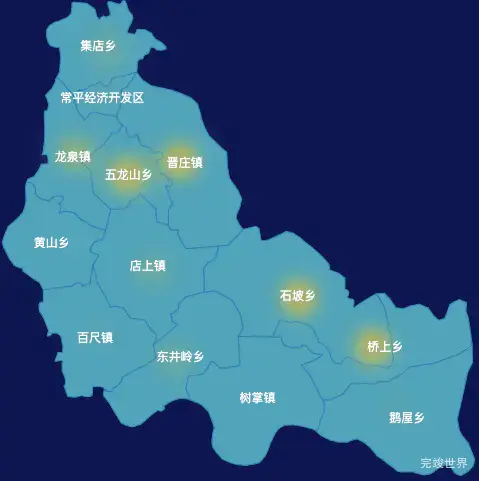 echarts长治市壶关县geoJson地图热力图