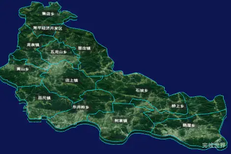 threejs长治市壶关县geoJson地图3d地图自定义贴图加CSS3D标签