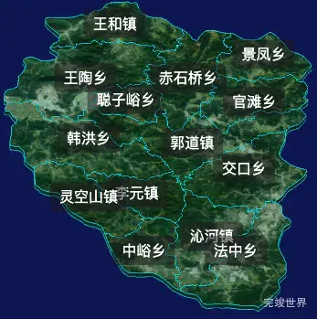 threejs长治市沁源县geoJson地图3d地图自定义贴图加CSS2D标签